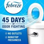 Febreze Bathroom Air Freshener, Odor-Fighting, Plug In Alternative, Air Fresheners for Home and Bathroom and Kitchen, Closet Air Fresheners, Linen & Sky Scent, 4 Count