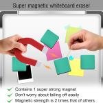 Mini Dry Erase Erasers, IHPUKIDI 48 Pack Magnetic Whiteboard Dry Erasers Chalkboard Cleaner Wiper for Kids and Classroom Teacher Supplies, Home and Office (2 x 2 Inch) Green