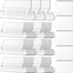 Hanging File Folder Tabs, 100 Sets File Folder Labels 2" Plastic Tabs and Inserts for Hanging File Folders