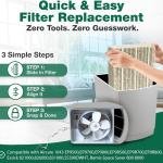 4 Replacement Humidifier Paper Wick Filters Compatible with Aircare 1043 EP9500,EP9700,EP9800,EP9R500,EP9R700,EP9R800, Essick 821000,826000,831000,SS390DWHT, Bemis Space Saver 800 8000 - (4 Pack)