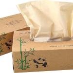 Bamboo Facial Tissues，soft nature bamboo facial tissue,100% virgin bamboo,Bulk carton of 8 boxes (100 Tissues per boxes,800 Tissues Total) | kraft paper Box, 3 Ply tissues