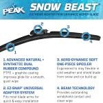 PEAK Snow Beast Winter Windshield Wiper Ble, 24-inch