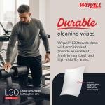 WypAll GeneralClean L30 Cloths Heavy Duty Cleaning Wipes, Jumbo (05841), Strong and Soft Bulk Paper Wipers, White (1 Roll of 875 Sheets)