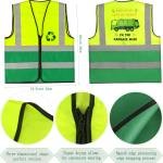 Kyson Kids Garbage Man Costume Kit Waste Management Dress Up Recycle Trash Vest Trucker Hat Gloves Bag for Career Day