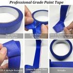 Blue Painters Tape, Masking Tapes, Premium Painter's Tape (88yd=4Rolls*0.94in*22yd), hesive Paint Tape for Wall Painting, DIY Artist Craft Arts, Decoration, Drafting, No Residue,Easy Removal
