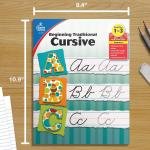 Carson Dellosa Gres 1-3 Beginning Tritional Cursive Handwriting Workbook, Writing Book With Dry Erase Number and Letter Tracing Activities, Classroom or Homeschool Curriculum