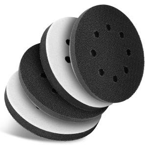 4 Pack Orbital Sander Foam P, Professional Foam Sanding Ps for Orbital Sander, 5 Inch 8 Holes Hook and Loop Sponge Sanding Interface p