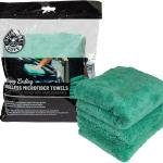 Chemical Guys MIC34603 Happy Ending Ultra Edgeless Microfiber Towel, Green, (16" x 16")