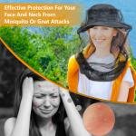 Mosquito He Net for Insects, 2 Pack, Premium Bug Net for He, Fly & Bug Protection | Ultra Large & Long, Finest Holes for Camping, Hiking, Fishing, Gardening, Fits All Hats for Men & Women