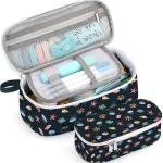 Jcocylse Large Capacity Pencil Case Portable Pencil Pouch Bag School Supplies for College Students Girls Boys ults (Marine Life)