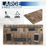 VIVO Universal 60 x 30 inch Table Top for Standard and Sit to Stand Height justable Home and Office Desk Frames, Reclaimed Wood Desktop, DESK-TOP60-30P