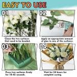 Floral Glue 50 ML, Clear Floral hesive for Fresh Flowers, Corsages, Boutonnieres, Wristlets, Fabric and Wedding Craft Supplies, Waterproof, Fast Drying