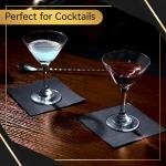 Vplus 500 Pack Black Cocktail Napkins, Elegant Beverage Napkins, 3-Ply Disposable Paper Napkins 4.9x4.9 inch, Perfect for Restaurant, Bar, Party, Wedding, Dessert