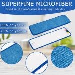 12 Pack Replacement Microfiber P - Thick - Universal Commercial 17-18 Inch Mop He- Heavy Duty - Wet & Dry Commercial Cleaning Refills Reusable Mop Refills Fit for Most Microfiber Flat Mop System