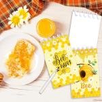 8 Pack Mini Bee Spiral Pocket Noteps Cute Honey Small Journal Pocket Notebooks Honeybee Party Favors Spiral Mini Notebooks for Classroom Teens Teacher Rewards Party Gifts