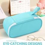 Jcocylse Large Capacity Pencil Case Portable Pencil Pouch Bag School Supplies for College Students Girls Boys ults (Green)