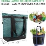 BeeGreen Cooler Bag Soft Leakproof Insulated Tote with Zipper for Beach Travel Grocery