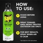 Raid Yard Guard Mosquito Fogger, Mosquito Killer Spray, 900 Square Feet Treatment, 16 oz