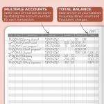 Clever Fox Accounting Ledger Book – Accounting Book for Small Businesses & Personal Use – Columnar Account Book Ledger for Tracking Money, Expenses, Deposits & Balance – Large, 7x10″ (Rose Gold)