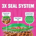 Ziploc Snack Bags with EasyGuide Texture, Small Plastic Storage Bags with Grip 'N Seal Technology, 150 Bags Total (Packaging May Vary)