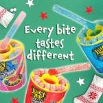 Juicy Drop Sour Candy Dip N Stix – 8 Ct Fun Sour Candy Variety Pack, Assorted Fruity Flavors, Sweet Gummy Sticks with Sour Dipping Gel, Christmas Party Favors & Holiday Gifts, Kids Stocking Stuffers