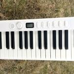 New 88 Key Foldable Electronic Piano can be folded in 180°,more portable. True and Pure Grand Piano Sound Source by France DREAM, Foot Pedal/Power apter/Delicate Handbag (White+)