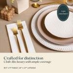 200-Pack Servietto Disposable Linen-Feel Guest Towels, 12" x 17" Cloth-Like Hand Bathroom Napkins - Me In USA, Soft and Absorbent Paper Napkin for Kitchen, Bathroom, Party, Wedding, Or Event