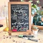 VersaChalk Kickstand Tabletop Chalkboard - 13"x9"