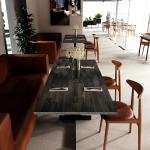60 x 25 in. Solid Wood Table Top, Mocha Stained Acacia Desktop for Standing Desk/Office Tabletop/Countertop, 0.7in. Thick