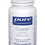 Pure Encapsulations Copper Glycinate 60's - 2 mg Copper Supplement, Supports Red Blood Cell Formation* - Aids Energy Metabolism - Non-GMO & Vegan - 60 Capsules