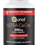 Qunol CoQ10 200mg Softgels, Ultra CoQ10 - Ultra High Absorption Coenzyme Q10 Supplements - Antioxidant Supplement for Vascular and Heart Health & Energy Production - 2 Month Supply - 60 Count