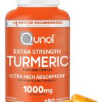Qunol Turmeric Curcumin Supplement, 1000mg with Ultra High Absorption, for Joint Support, Extra Strength Capsules, 150 Count