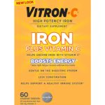 Vitron-C Iron Supplement Plus Vitamin C, Supports Immunity and Boosts Energy, 60 Count