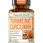 Turmeric Curcumin Supplement – 1200mg Organic Turmeric Curcumin with Black Pepper Extract for Max Absorption – Digestive & Joint Supplements for Men & Women w. Tumeric Extract & Bioperine – 60 Caps