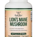 Organic Lions Mane Mushroom Capsules (120 Count), for Focus Support and Immune Health, Third Party Tested and Grown in The USA - by Double Wood