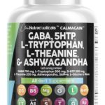 Clean Nutraceuticals GABA 750mg 5 HTP 200mg L Tryptophan 500mg L Theanine 200mg Ashwagandha SAM-e L-Glycine - Mood Support Vitamins for Women and Men with L-Tyrosine 5-HTP (5-Hydroxytryptophan)