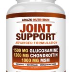 Arazo Nutrition Glucosamine Chondroitin Turmeric Msm Boswellia - Joint Support Supplement for Relief for Bones, Back, Knees, Hands (180 Tablets)