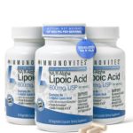 IMMUNOVITES 3-Pack Stabilized R-Alpha Lipoic Acid ((True)) 600mg per Serving [[High Potency & up to 40x Increased Absorption]] (Na R-ALA) (Na R-LA) (Na R-Lipoate) (3 Bottles)