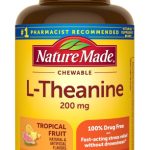 Nature Me Chewable L Theanine 200mg, L-Theanine Supplement for Stress Relief, 50 Chewable Tablets, 50 Day Supply