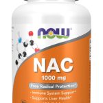 NOW Foods Supplements, NAC (N-Acetyl-Cysteine) 1,000 mg, Free Rical Protection*, 120 Tablets