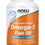 NOW Foods Supplements, Omega-3 180 EPA / 120 DHA, Molecularly Distilled, Cardiovascular Support*, 200 Softgels