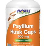 NOW Foods Supplements, Psyllium Husk Caps 500 mg, Non-GMO Project Verified, Natural Soluble Fiber, Intestinal Health*, 500 Veg Capsules