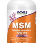 NOW Supplements, MSM (Methylsulfonylmethane) 1,000 mg, Joint Health*, 240 Veg Capsules