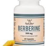 Berberine Supplement 500mg, High Purity 97% HCl, 60 Capsules (Third Party Tested, Non-GMO, Gluten Free, Vegan Safe) AMPK Activator - Berberine HCL for Cardiovascular Health by Double Wood